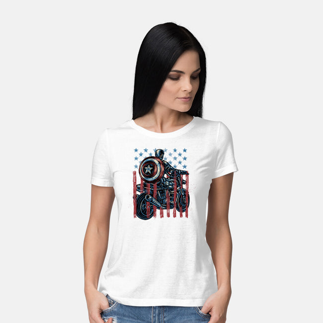 One More Ride-Womens-Basic-Tee-glitchygorilla