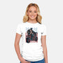 One More Ride-Womens-Fitted-Tee-glitchygorilla