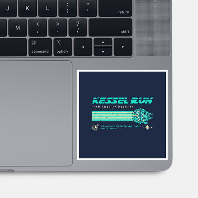 Retro Vintage Parsecs-None-Glossy-Sticker-retrodivision