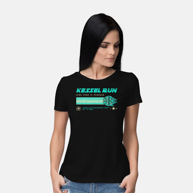 Retro Vintage Parsecs-Womens-Basic-Tee-retrodivision