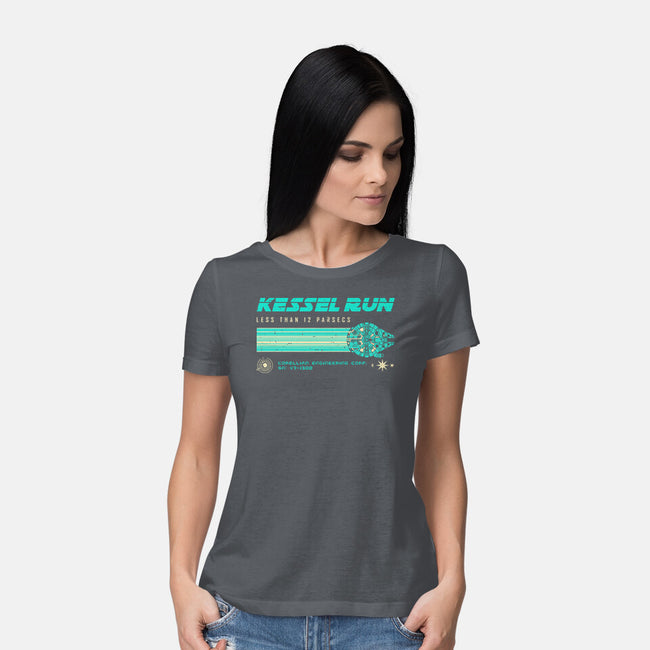 Retro Vintage Parsecs-Womens-Basic-Tee-retrodivision
