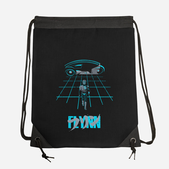 The Grid Rider-None-Drawstring-Bag-retrodivision