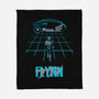 The Grid Rider-None-Fleece-Blanket-retrodivision