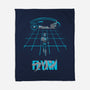 The Grid Rider-None-Fleece-Blanket-retrodivision
