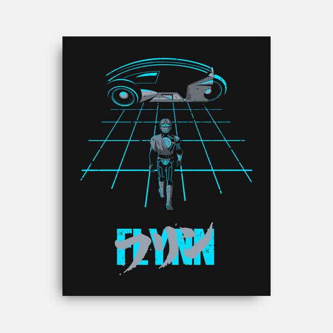 The Grid Rider-None-Stretched-Canvas-retrodivision