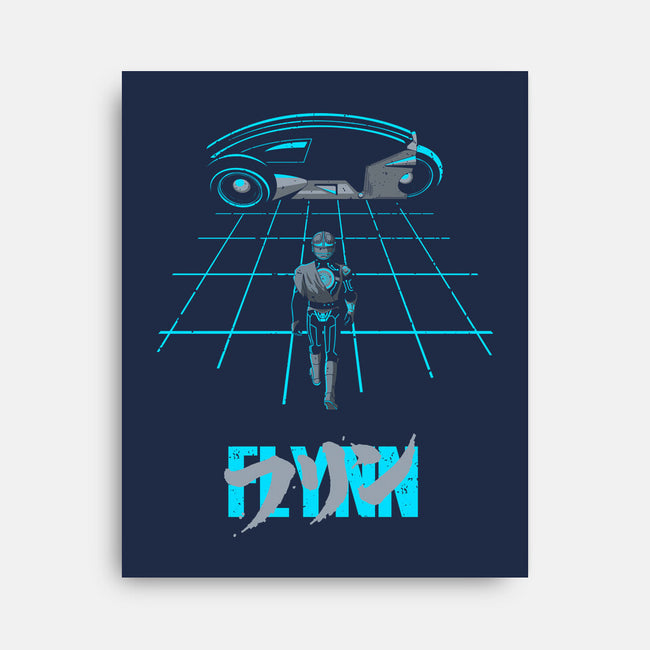 The Grid Rider-None-Stretched-Canvas-retrodivision