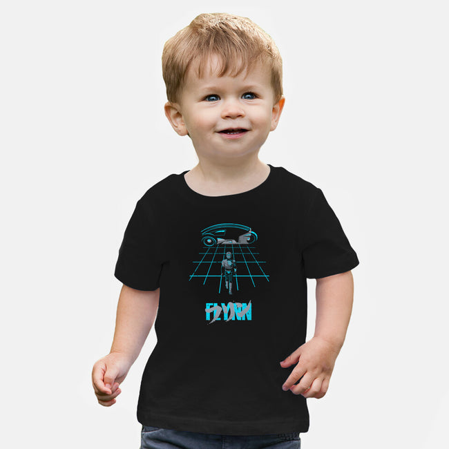 The Grid Rider-Baby-Basic-Tee-retrodivision