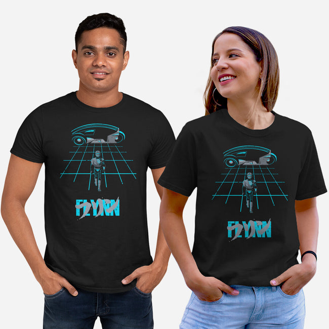 The Grid Rider-Unisex-Basic-Tee-retrodivision