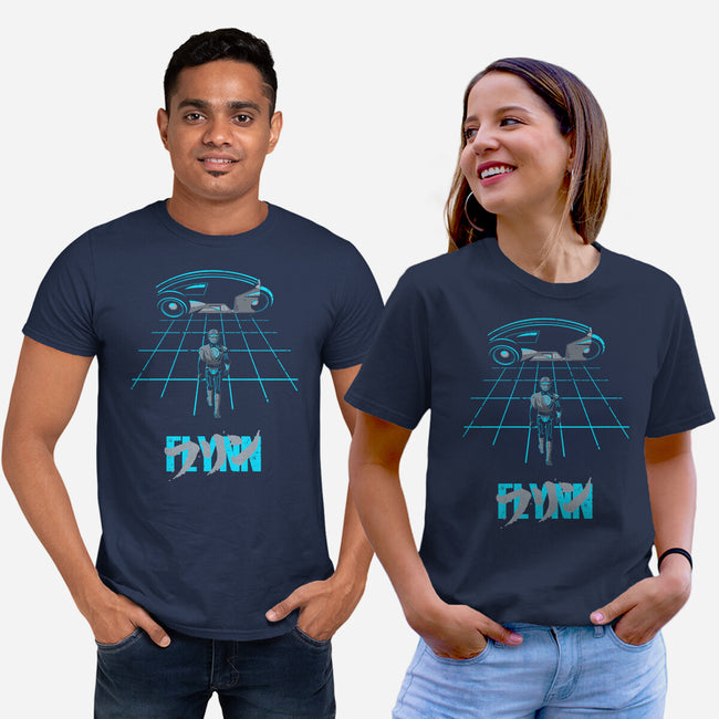 The Grid Rider-Unisex-Basic-Tee-retrodivision