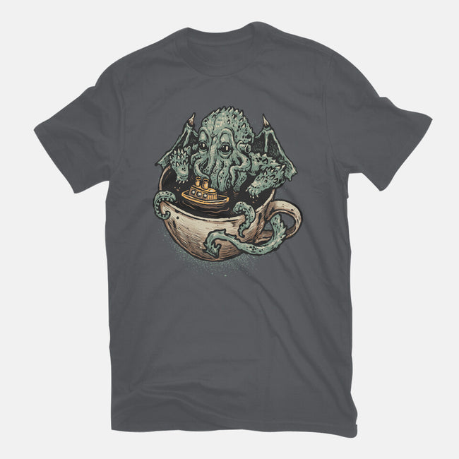 Coffee Now Destruction Later-Unisex-Basic-Tee-glitchygorilla