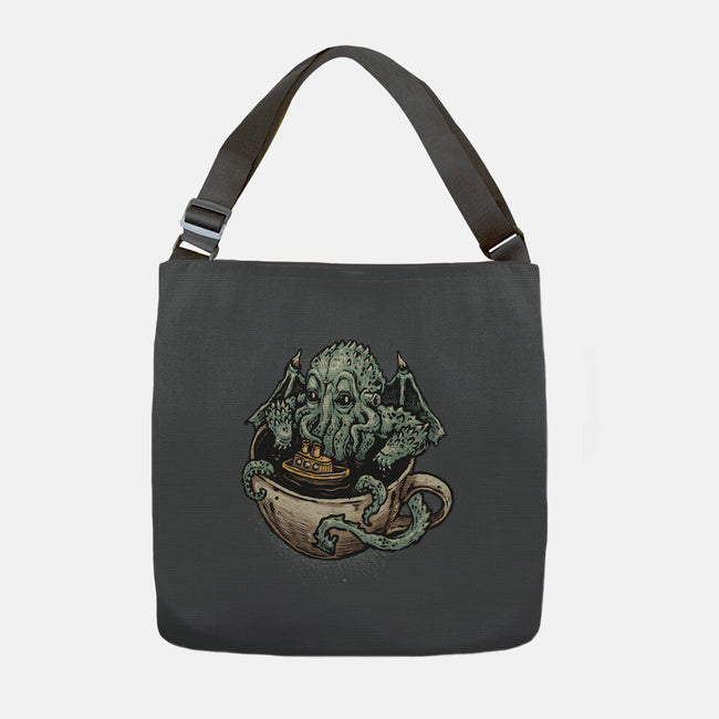 Coffee Now Destruction Later-None-Adjustable Tote-Bag-glitchygorilla