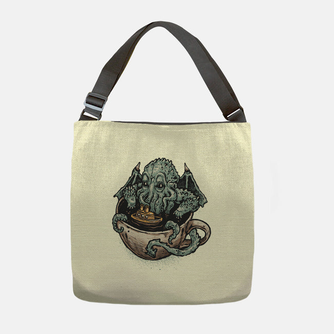 Coffee Now Destruction Later-None-Adjustable Tote-Bag-glitchygorilla