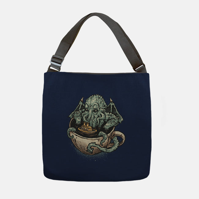 Coffee Now Destruction Later-None-Adjustable Tote-Bag-glitchygorilla