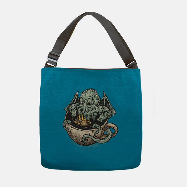 Coffee Now Destruction Later-None-Adjustable Tote-Bag-glitchygorilla