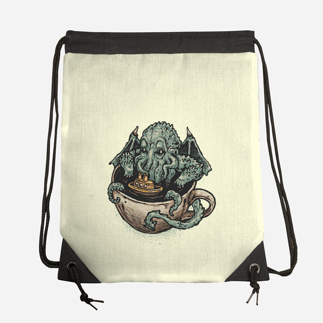 Coffee Now Destruction Later-None-Drawstring-Bag-glitchygorilla