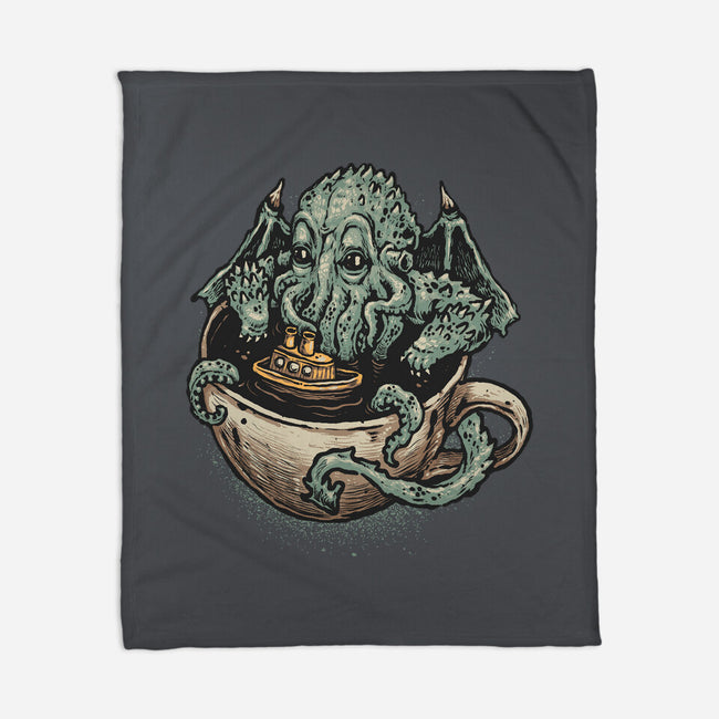 Coffee Now Destruction Later-None-Fleece-Blanket-glitchygorilla