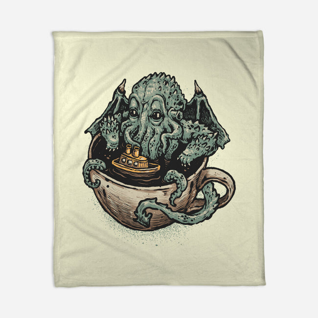 Coffee Now Destruction Later-None-Fleece-Blanket-glitchygorilla