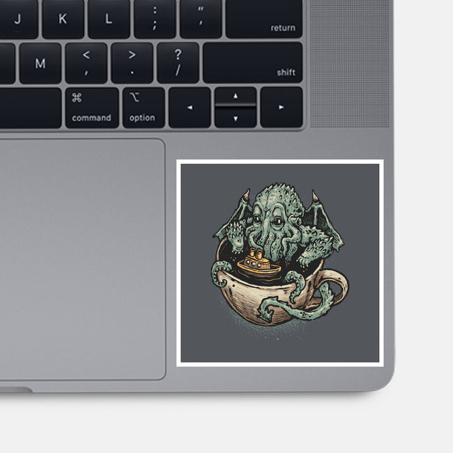 Coffee Now Destruction Later-None-Glossy-Sticker-glitchygorilla