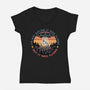 It Was Aliens-Womens-V-Neck-Tee-glitchygorilla