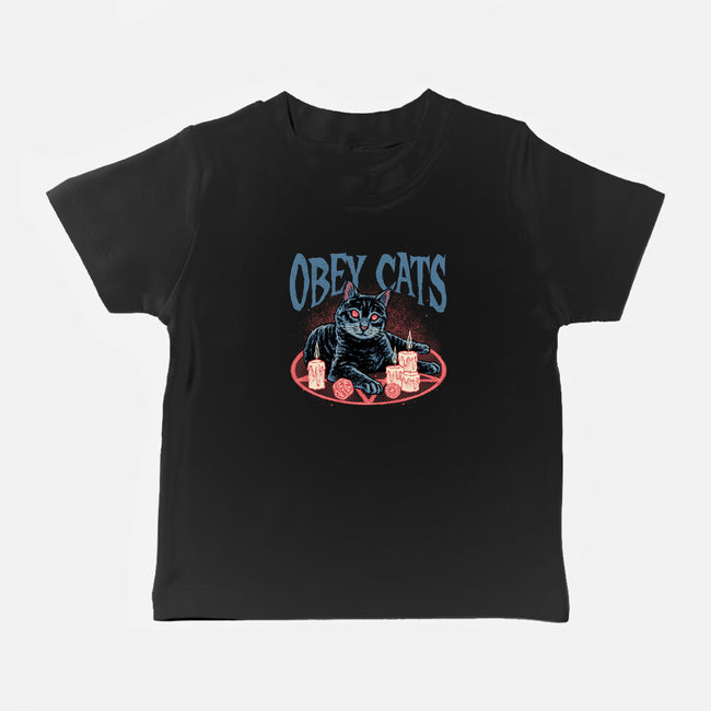Obey All Cats-Baby-Basic-Tee-glitchygorilla