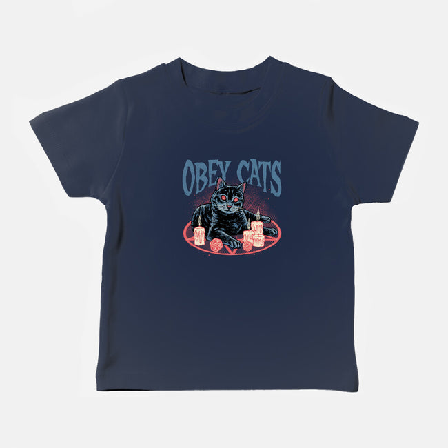 Obey All Cats-Baby-Basic-Tee-glitchygorilla