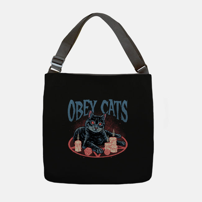 Obey All Cats-None-Adjustable Tote-Bag-glitchygorilla