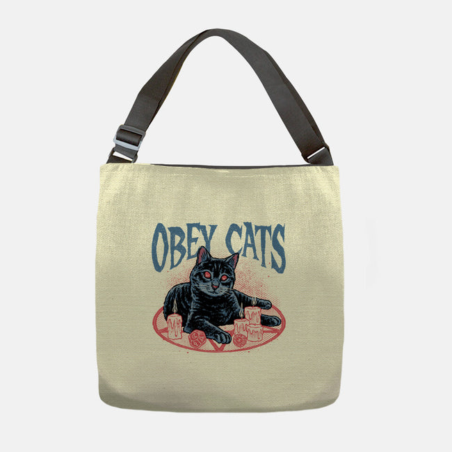 Obey All Cats-None-Adjustable Tote-Bag-glitchygorilla