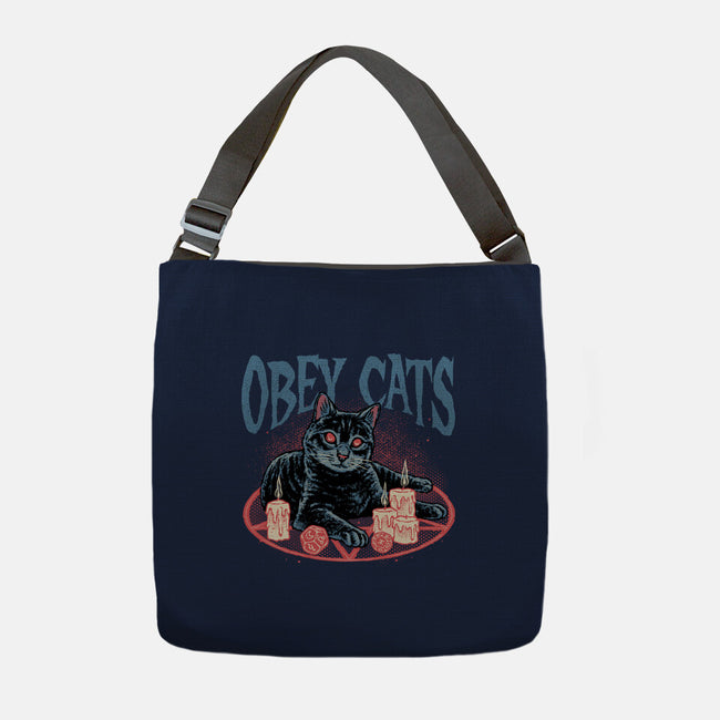 Obey All Cats-None-Adjustable Tote-Bag-glitchygorilla