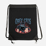 Obey All Cats-None-Drawstring-Bag-glitchygorilla