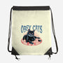 Obey All Cats-None-Drawstring-Bag-glitchygorilla