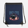 Obey All Cats-None-Drawstring-Bag-glitchygorilla