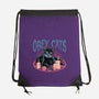 Obey All Cats-None-Drawstring-Bag-glitchygorilla