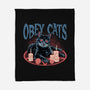 Obey All Cats-None-Fleece-Blanket-glitchygorilla