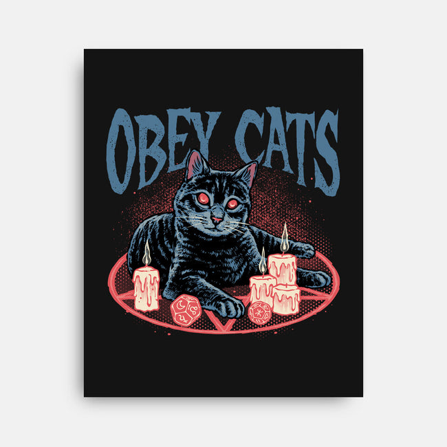 Obey All Cats-None-Stretched-Canvas-glitchygorilla