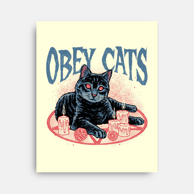 Obey All Cats-None-Stretched-Canvas-glitchygorilla