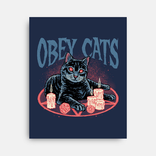 Obey All Cats-None-Stretched-Canvas-glitchygorilla