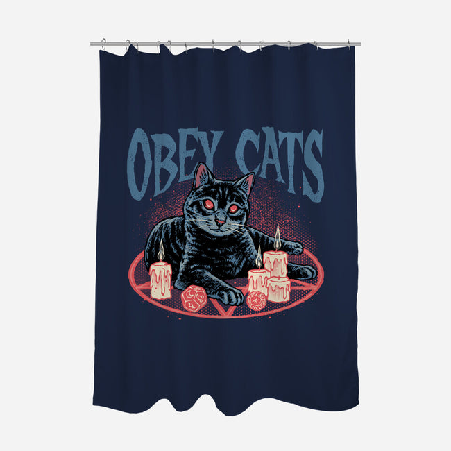 Obey All Cats-None-Polyester-Shower Curtain-glitchygorilla