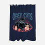 Obey All Cats-None-Polyester-Shower Curtain-glitchygorilla
