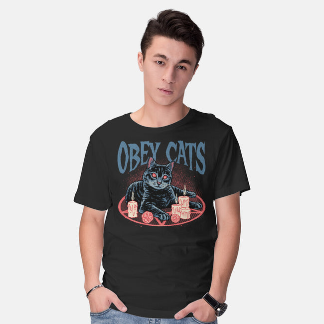 Obey All Cats-Mens-Basic-Tee-glitchygorilla