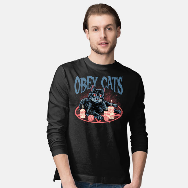 Obey All Cats-Mens-Long Sleeved-Tee-glitchygorilla
