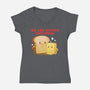 Butter Together-Womens-V-Neck-Tee-dandingeroz