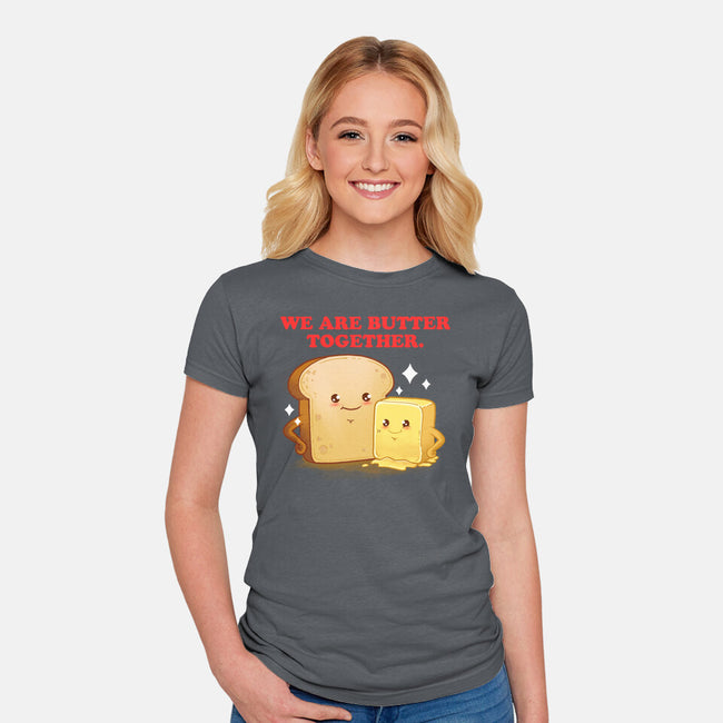 Butter Together-Womens-Fitted-Tee-dandingeroz