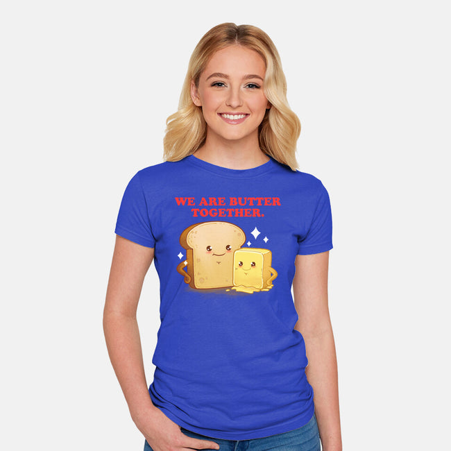 Butter Together-Womens-Fitted-Tee-dandingeroz