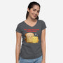 Butter Together-Womens-V-Neck-Tee-dandingeroz