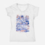 Sleepover Club-Womens-V-Neck-Tee-Arigatees