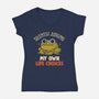 Silently Judging My Own Life Choices-Womens-V-Neck-Tee-koalastudio