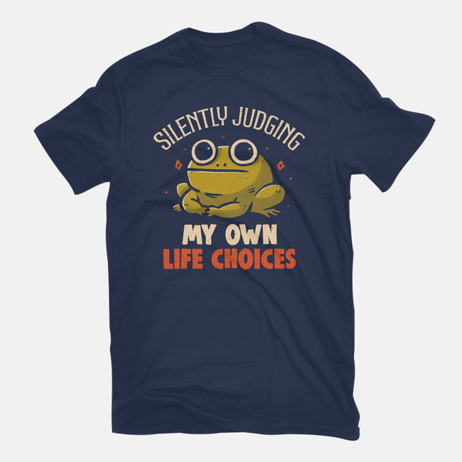 Silently Judging My Own Life Choices-Unisex-Basic-Tee-koalastudio