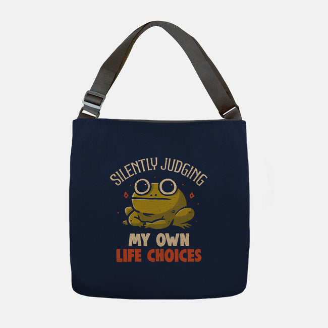 Silently Judging My Own Life Choices-None-Adjustable Tote-Bag-koalastudio