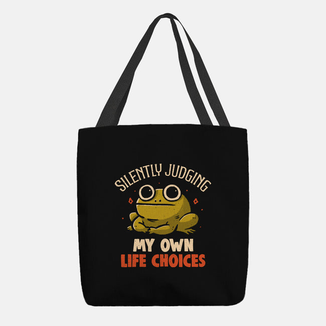 Silently Judging My Own Life Choices-None-Basic Tote-Bag-koalastudio
