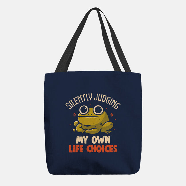 Silently Judging My Own Life Choices-None-Basic Tote-Bag-koalastudio